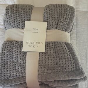 Threshold Waffle Knit Throw Blanket 50x60”